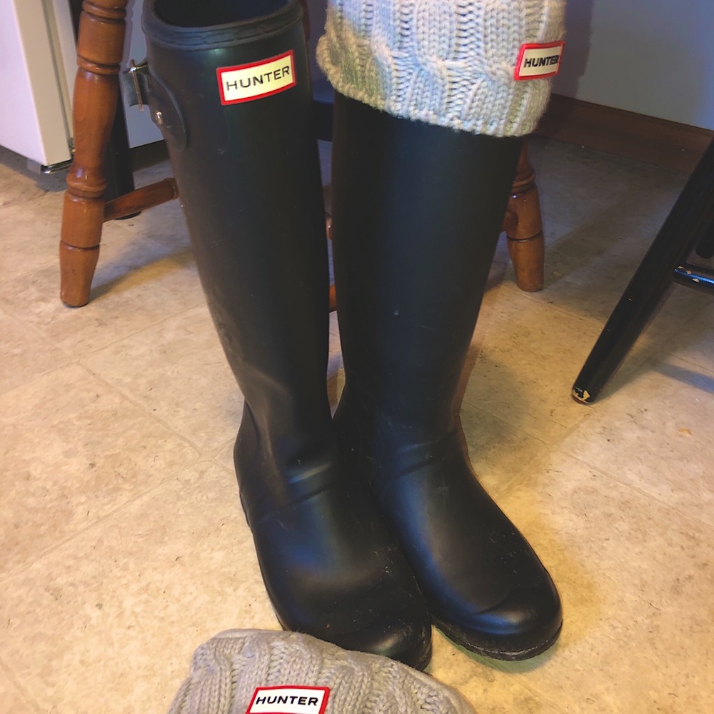 HUNTER - Women’s Original Tall Rain-boots (Black)